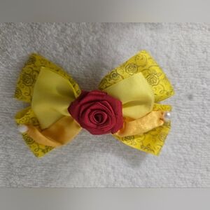 Disney beauty and the beast hairbow